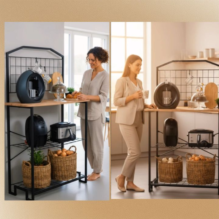 raft bucatarie metalic [4]