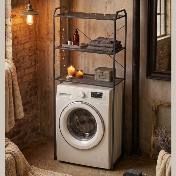 Etajera metalica peste masina de spalat [5]