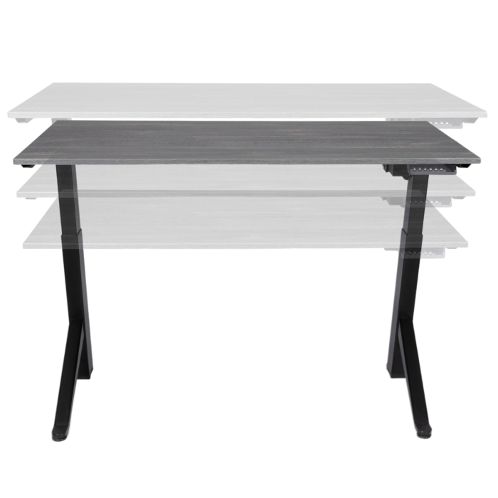 TerrA2Y BLACK - Birou reglabil electric cadru in Y, NEGRU [2]