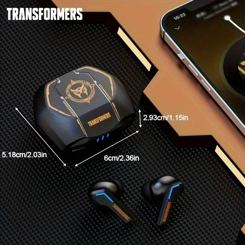 Casti wireless bluetooth de calitate brand Transformers [5]
