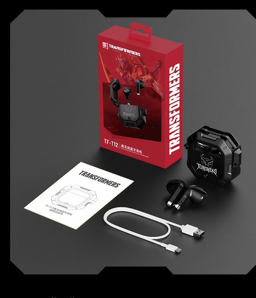 Transformers Space TerrorCons Black -  casti wireless bluetooth compatibile IOS / Android [2]