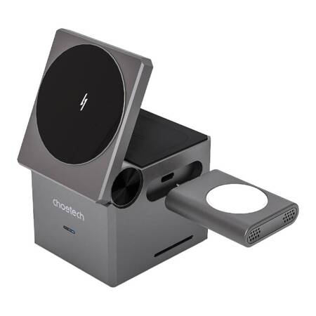 Incarcatoare wireless/wire - livrare 7 zile - 15W inductive charger (black) T632-F 3-in-1