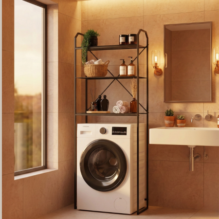 Etajera metalica peste masina de spalat