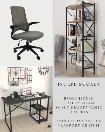 Pachet Start Scoala - Scaun+Birou+Etajera carti [0]