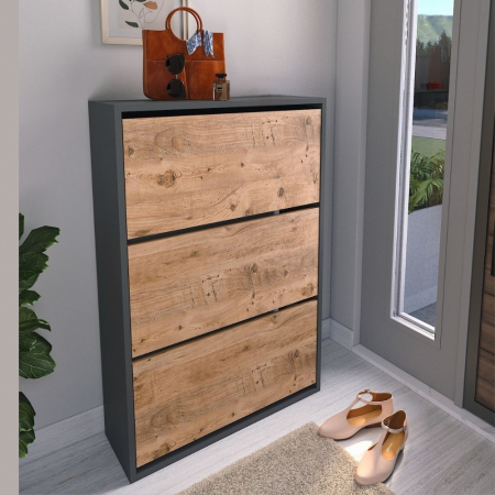 Mobilier Qubaro Practic - Pantofar modern hol, 18 perechi