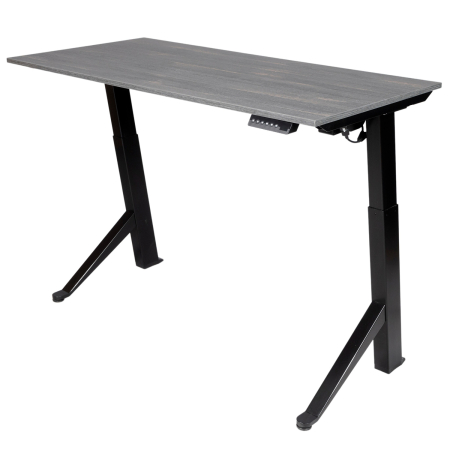 Mobilier de birou - TerrA2Y BLACK - Birou reglabil electric cadru in Y, NEGRU