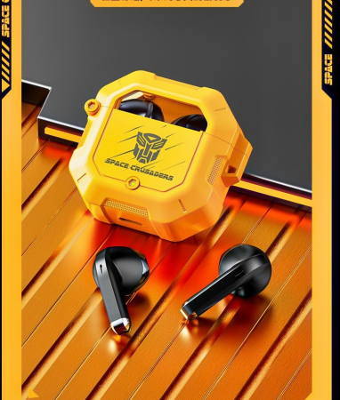 Casti wireless - Transformers - Transformers Space Crusaders Yellow - casti wireless bluetooth
