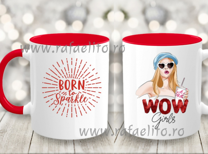 Cana Personalizata born to sparkle [1]