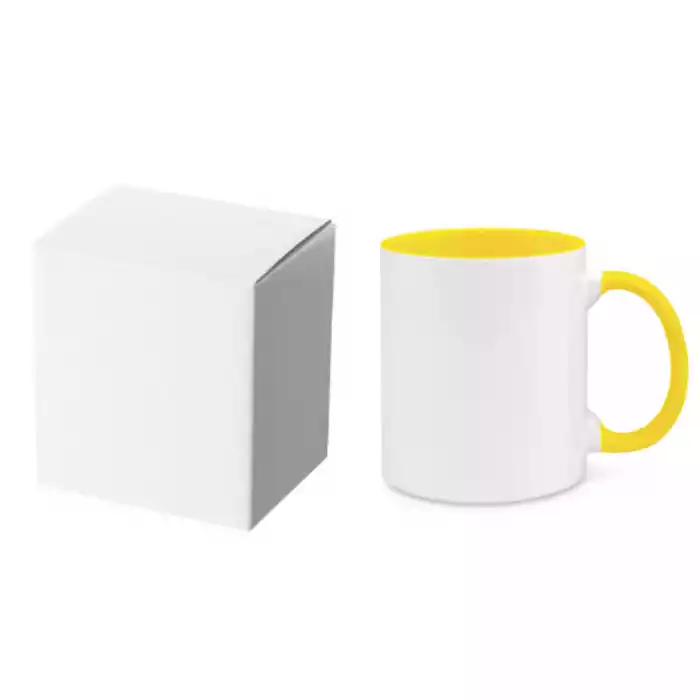 Cani pentru sublimare - cana-sublimare-interior-si-toarta-galbena