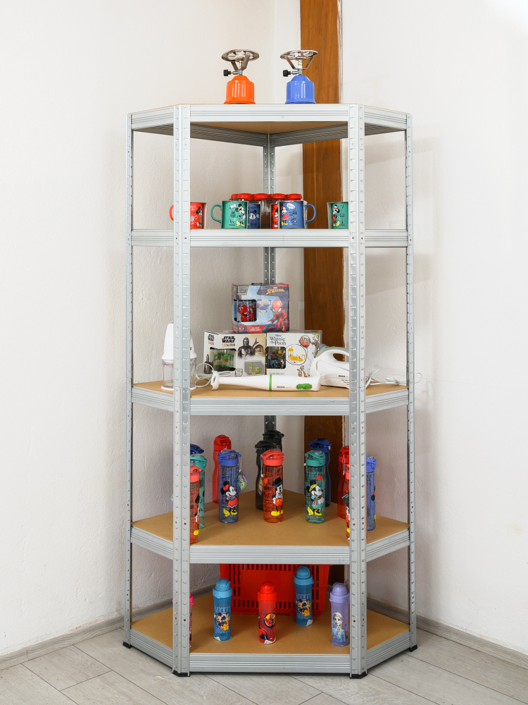 Raft colt SmartStorage 5 polite, 180x90x90x40 cm,  175 kg/polita MDF, galvanizat [2]