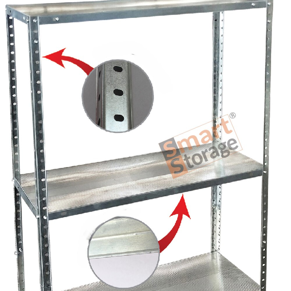 Raft metalic SmartStorage 5 polite,170x75x30 cm, 50 kg/polita metalica, galvanizat [3]