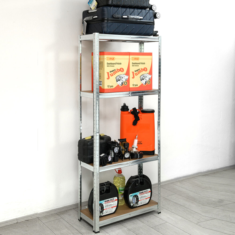 Raft metalic depozitare SmartStorage 5 polite, 172x75x30 cm, 100 kg/polita MDF, galvanizat [2]