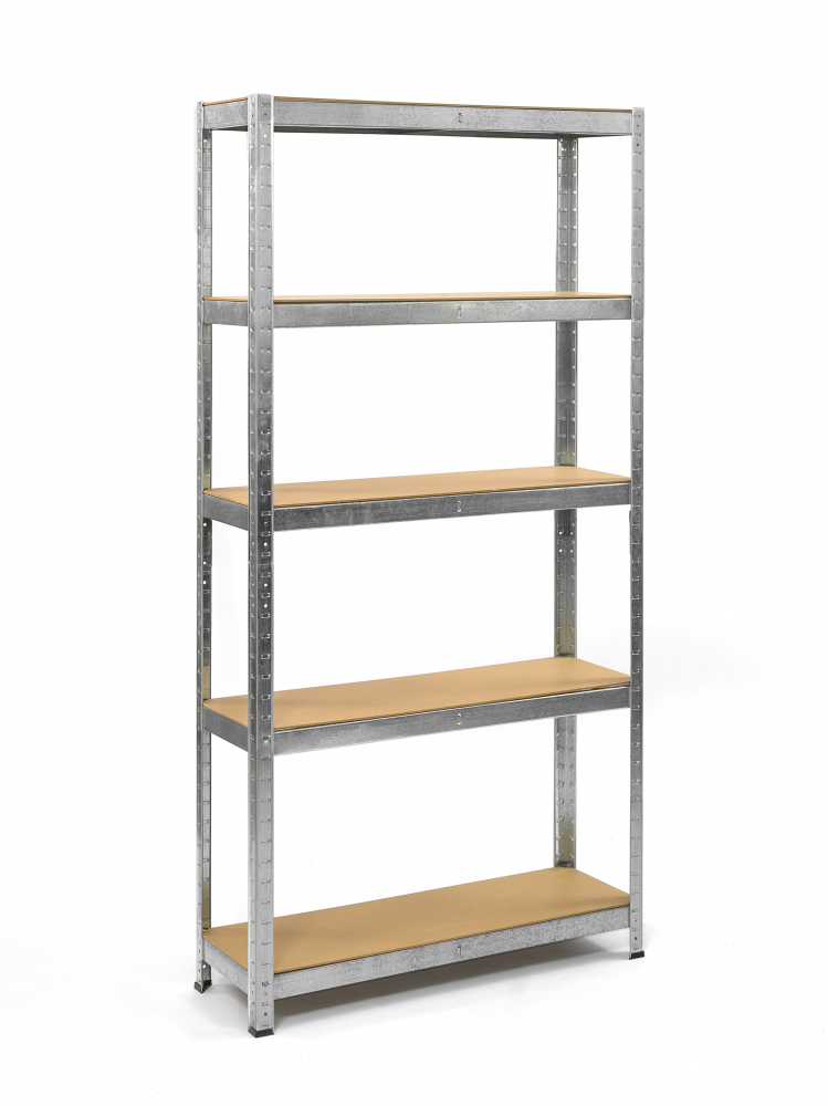 Raft metalic SmartStorage 5 polite, 180x75x35 cm, 175 kg/polita MDF, galvanizat [2]