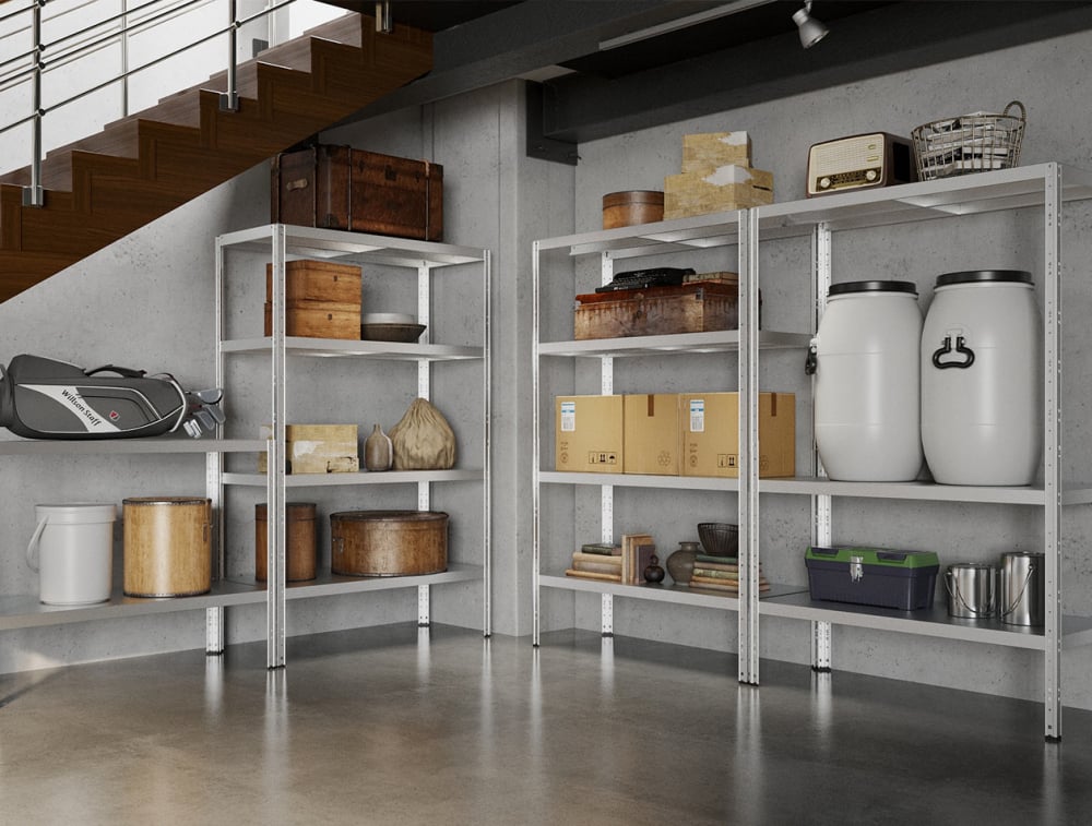 Raft metalic SmartStorage Pro 4 polite,195x120x50 cm, 260 kg/polita metalica, galvanizat [5]