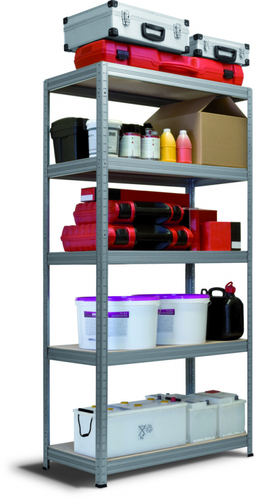 Raft metalic SmartStorage Pro 5 polite, 180x90x45 cm, 250 kg/polita MDF, galvanizata MDF, galvanizat [2]