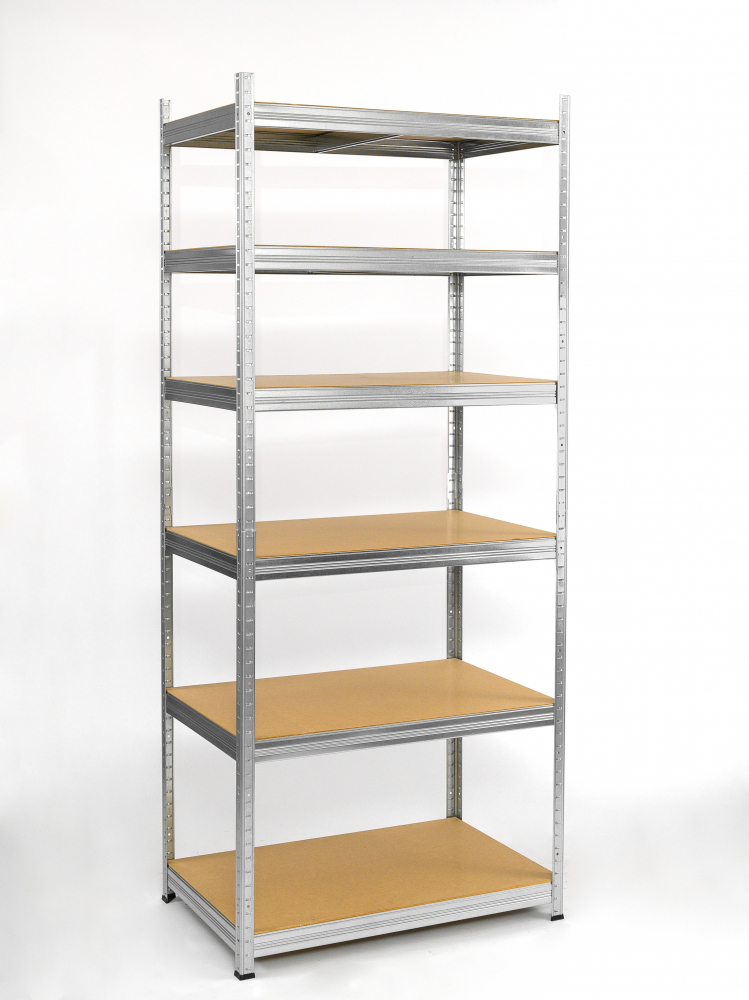 Raft metalic SmartStorage 6 polite, 220x100x60 cm, 175 kg/polita MDF, galvanizat [2]
