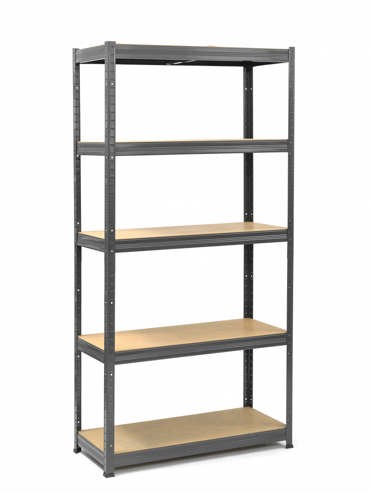 Set raft colt  SmartStorage 1x 180x90x90x40cm + 2x 180x90x40,  5 polite, 175 kg/polita MDF, gri antracit [3]