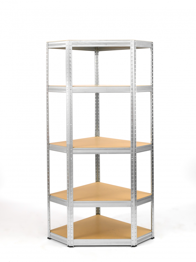 Set raft colt  SmartStorage Pro 1 x 180x90x90x50cm + 2 x 180x90x50,  5 polite, 250 kg/polita MDF, galvanizat [2]