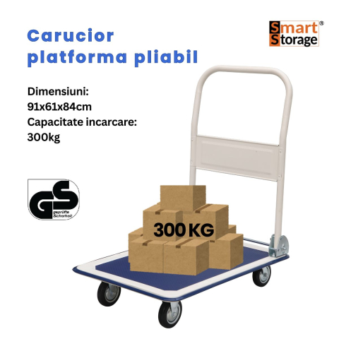 Carucior SmartStorage transport marfa platforma 91x61cm pliabil 300kg [1]