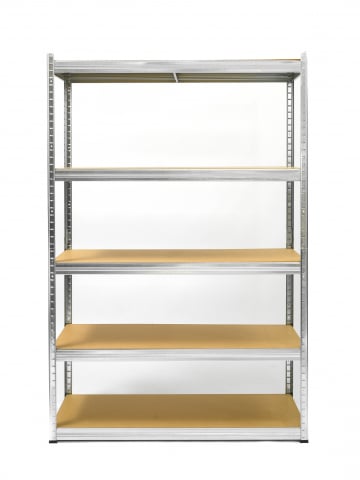 Rafturi metalice - Raft metalic SmartStorage 5 polite, 180x120x45 cm, 175 kg/polita MDF, galvanizat