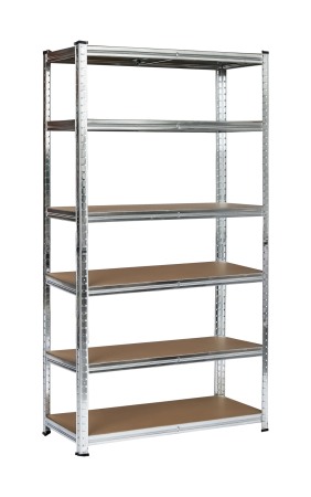 Rafturi metalice - Raft metalic SmartStorage 6 polite, 220x120x40 cm, 175 kg/polita MDF, galvanizat