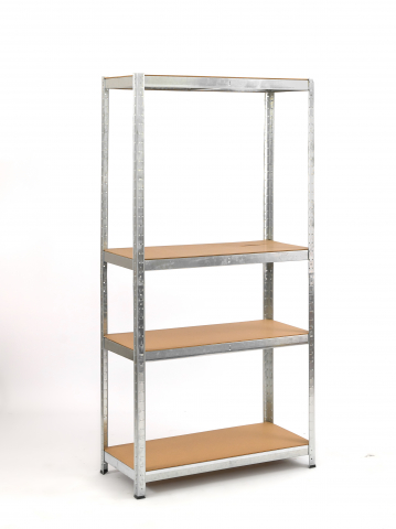 Rafturi metalice polita MDF - Raft metalic depozitare SmartStorage 5 polite, 172x75x30 cm, 100 kg/polita MDF, galvanizat