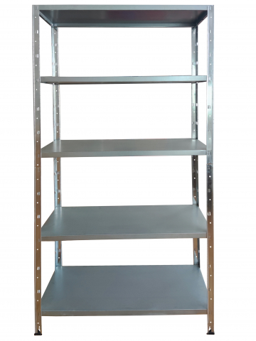 Rafturi metalice - Raft metalic SmartStorage 5 polite,188x90x40 cm, 80 kg/polita metalica, galvanizat