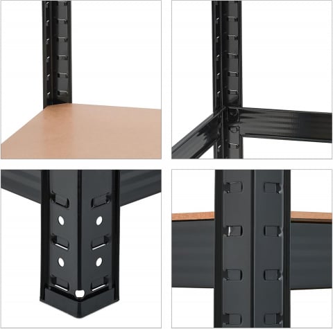 Raft metalic SmartStorage 5 polite, 180x150x60cm, 250 kg/polita MDF, gri antracit [2]