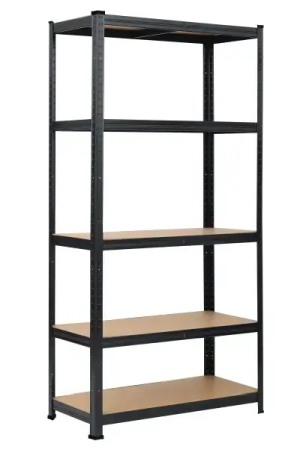 Rafturi metalice - Raft metalic SmartStorage, 5 polite, 180x60x40cm, 175 kg/polita MDF , gri antracit
