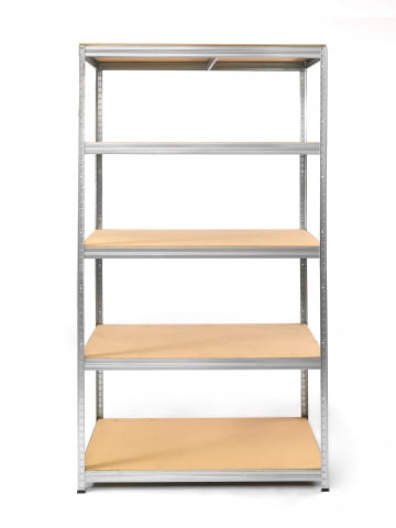 Rafturi metalice polita MDF - Raft metalic SmartStorage 5 polite, 180x100x60 cm, 175 kg/polita MDF, galvanizat