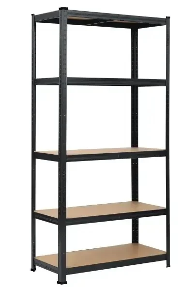 Promotii - Raft metalic SmartStorage, 5 polite, 180x90x40cm, 175 kg/polita MDF , negru