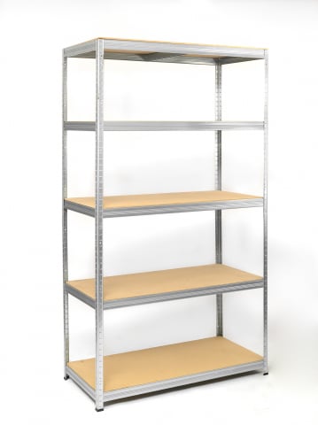 Raft metalic SmartStorage 5 polite, 180x90x45 cm, 100 kg/polita MDF, galvanizat [0]