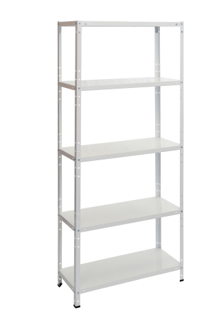 Rafturi metalice polita metal - Raft metalic SmartStorage 5 polite,188x100x40 cm, 80 kg/polita metalica, alb