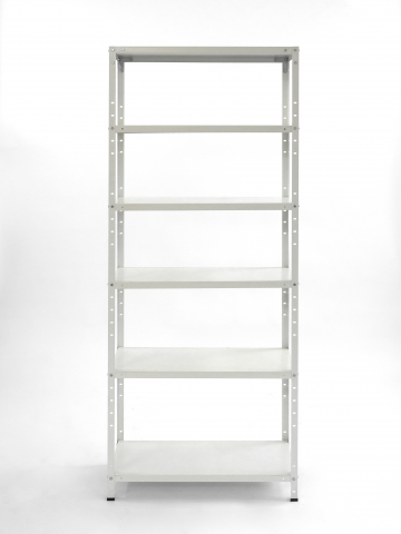Rafturi metalice polita metal - Raft metalic SmartStorage 6 polite,180x75x30 cm, 75 kg/polita metalica, alb