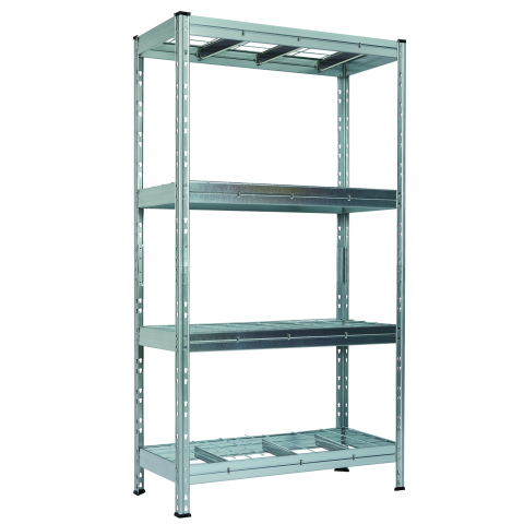 Rafturi metalice polita metal - Raft metalic SmartStorage Pro 5 polite, 180x180x60 cm, 300kg/polita sarma, galvanizat