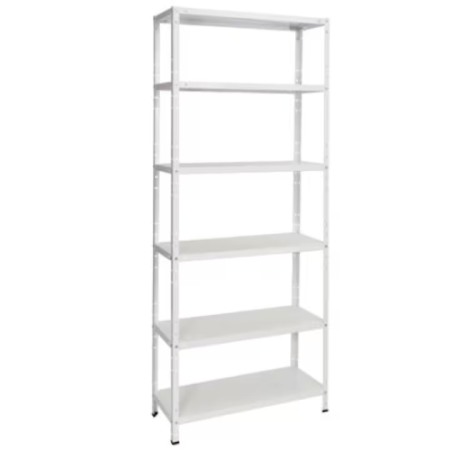 Rafturi metalice polita metal - Raft metalic depozitare SmartStorage 6 polite,209x100x30 cm, 65 kg/polita metalica, alb