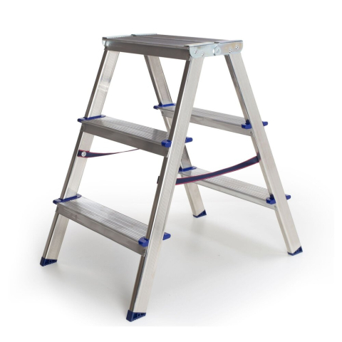 Scari metalice pliabile simple - Scara otel pliabila dubla SmartStorage 2x2 125kg, galvanizata