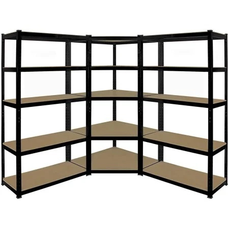 Set raft colt  SmartStorage 1x 180x90x90x40cm + 2x 180x120x40,  5 polite, 175 kg/polita MDF, gri antracit [0]