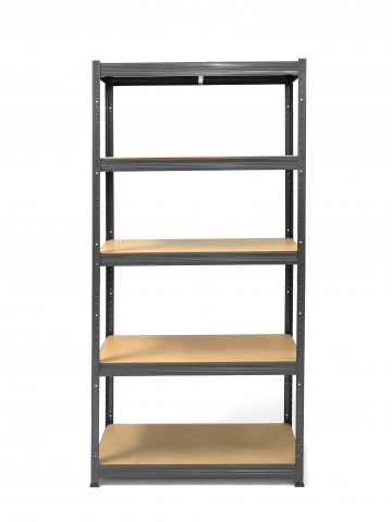 Set raft colt  SmartStorage 1x 180x90x90x40cm + 2x 180x90x40,  5 polite, 175 kg/polita MDF, gri antracit [3]