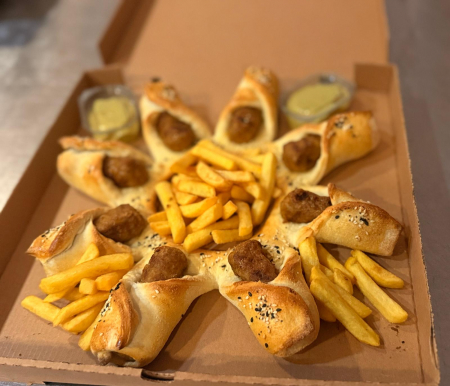 PIZZA 32 CM - PIZZA MICI CU CARTOFI SI MUSTAR