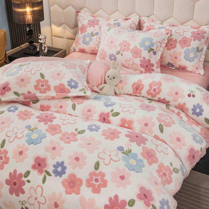 Lenjerie Pat Dublu Cocolino 4 Piese, Cu Elastic – Calduroasa Si Moale [3]