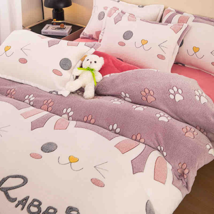 Lenjerie Pat Dublu Cocolino 4 Piese, Cu Elastic – Calduroasa Si Moale [3]