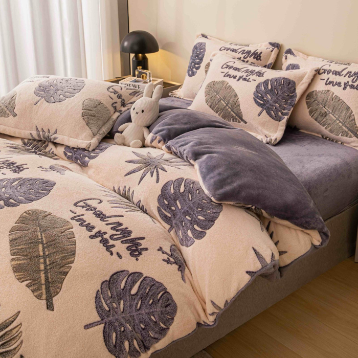 Lenjerie Pat Dublu Cocolino 4 Piese, Cu Elastic – Calduroasa Si Moale [3]