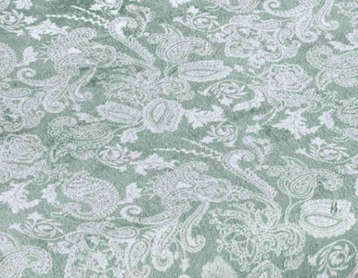 Husa de Pat Cocolino, 180x200, cu Elastic - Verde Deschis, Damasc [3]