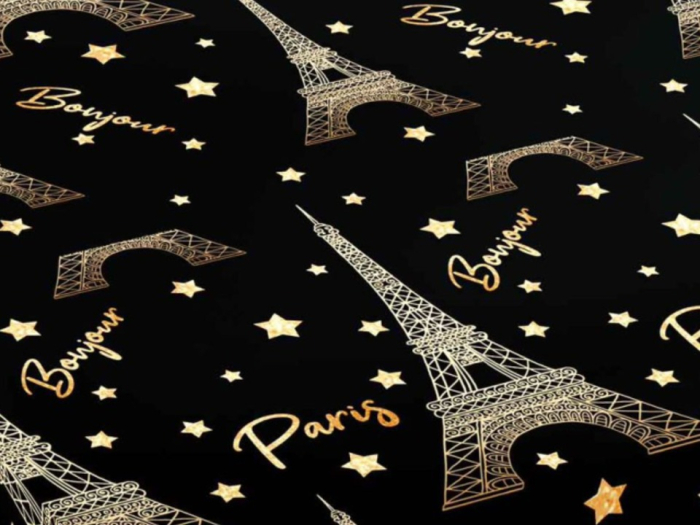 Husa de Pat cu Elastic Bumbac Finet, 180x200 cm, cu 2 Fete de Perna - Negru, Paris [3]