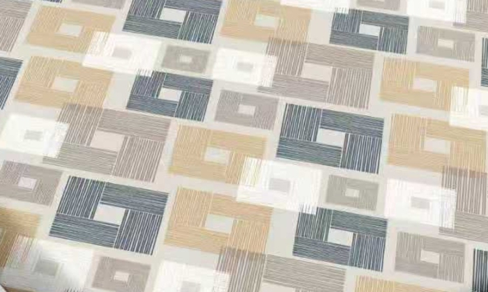 Husa de Pat cu Elastic Bumbac Finet, 180x200 cm, cu 2 Fete de Perna - Bej, Carouri [3]