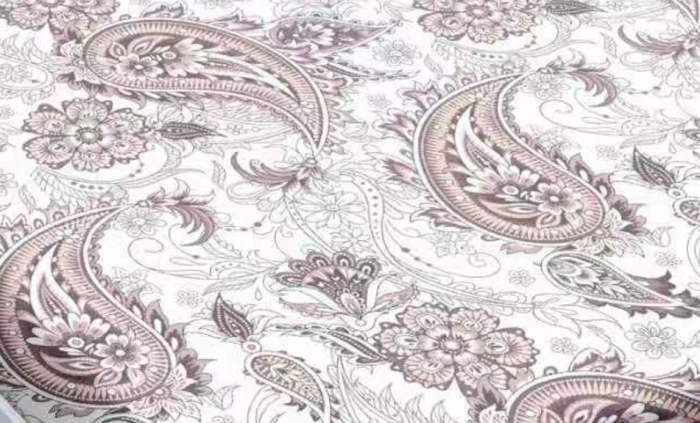 Husa de Pat cu Elastic Bumbac Finet, 180x200 cm, cu 2 Fete de Perna - Alb/Gri, Model [3]