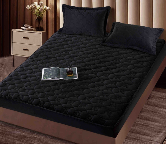 Husa Tip Topper Din Catifea 140x200 + 2 Fete De Perna [2]