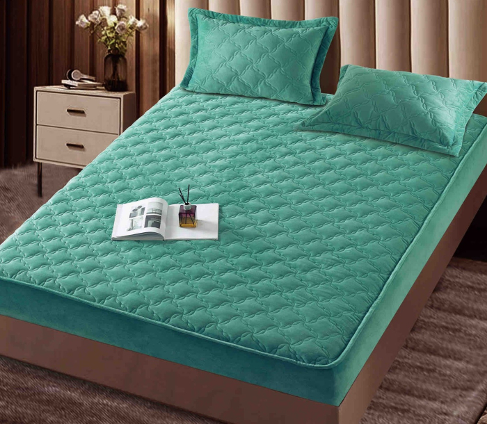 Husa Tip Topper Din Catifea 140x200 + 2 Fete De Perna [2]