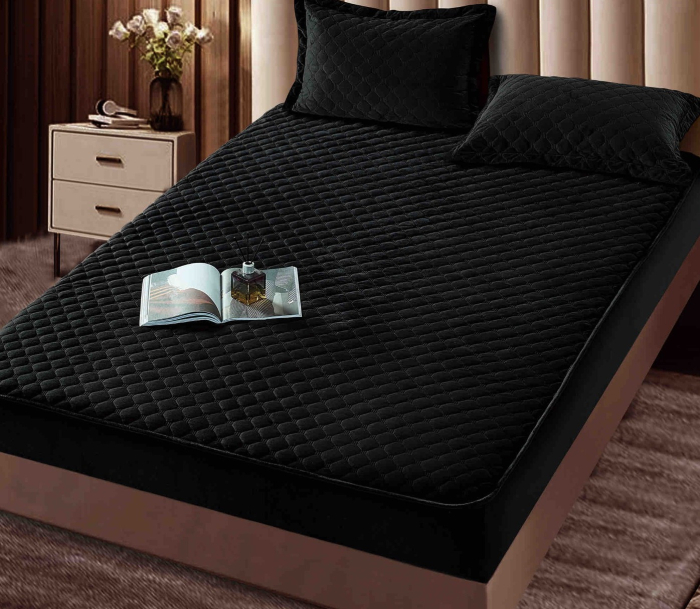 Husa Tip Topper Din Catifea 160x200 + 2 Fete De Perna [2]
